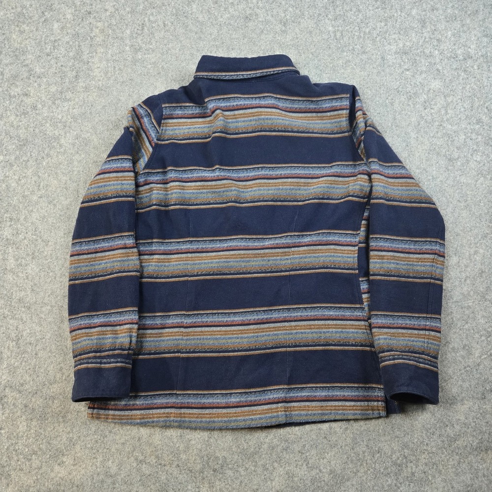 Patagonia Shirt Womens 6 Blue Multicolor Striped Organic Cotton Button Up‎ - Picture 11 of 12